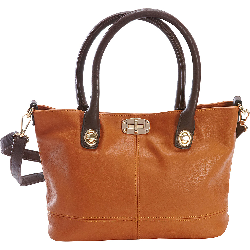 Diophy Convertible Tote Brown Diophy Manmade Handbags