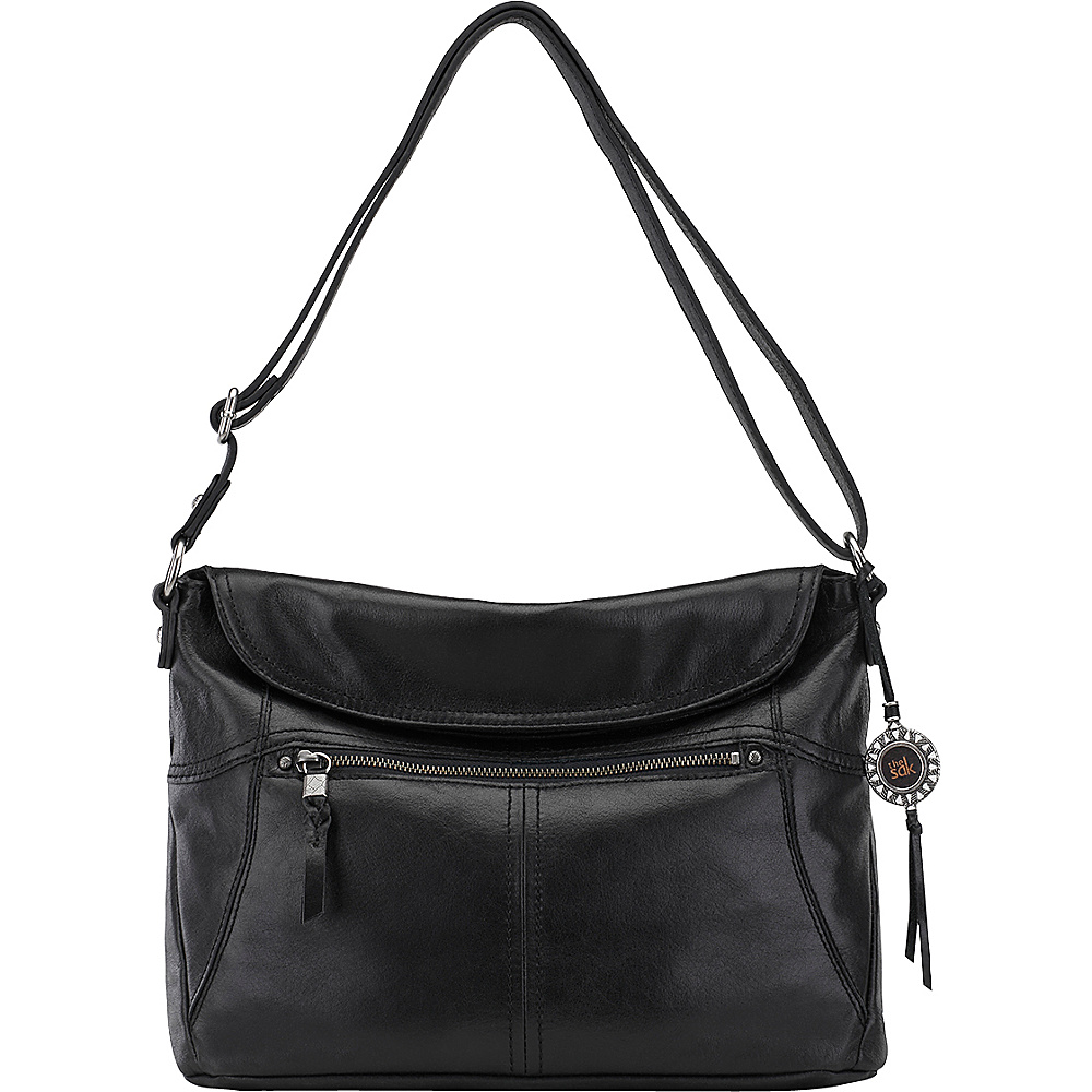 The Sak Esperato Flap Hobo Black The Sak Leather Handbags