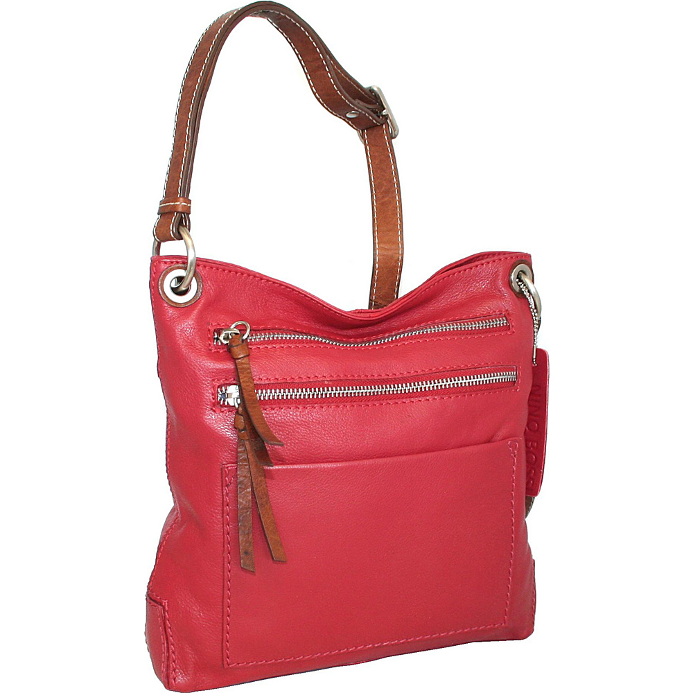 Nino Bossi Just Delightful Crossbody Red Nino Bossi Leather Handbags