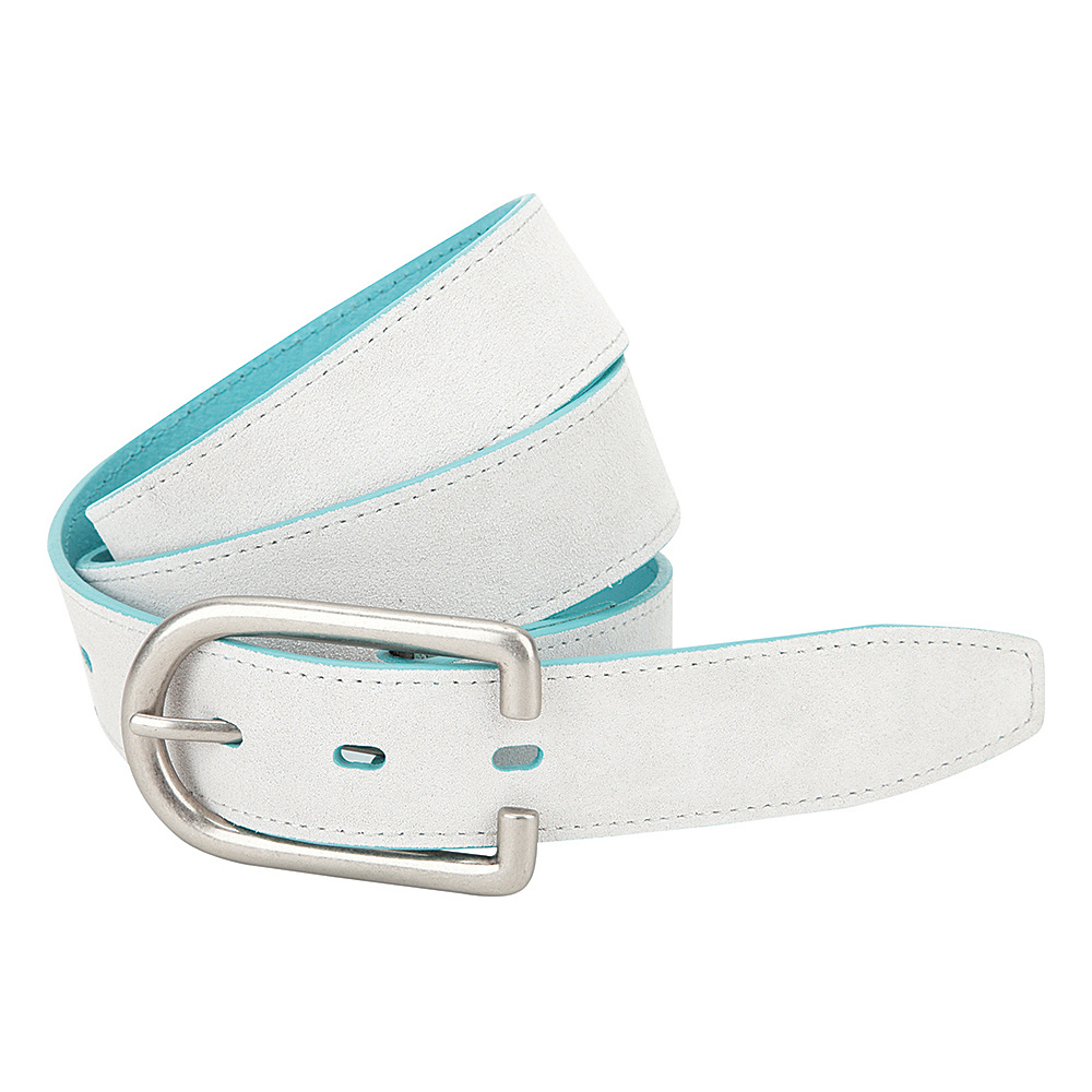 Original Penguin Solid Color Suede Belt White 34 Original Penguin Belts