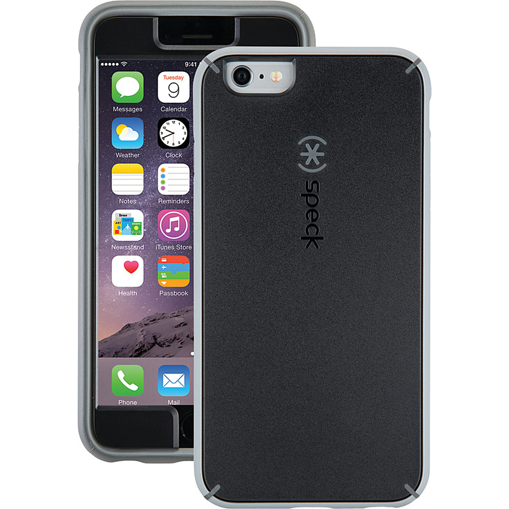 Speck iPhone 6 6s Plus Mightyshell Faceplate Black Gravel Gray Slate Gray Speck Personal Electronic Cases
