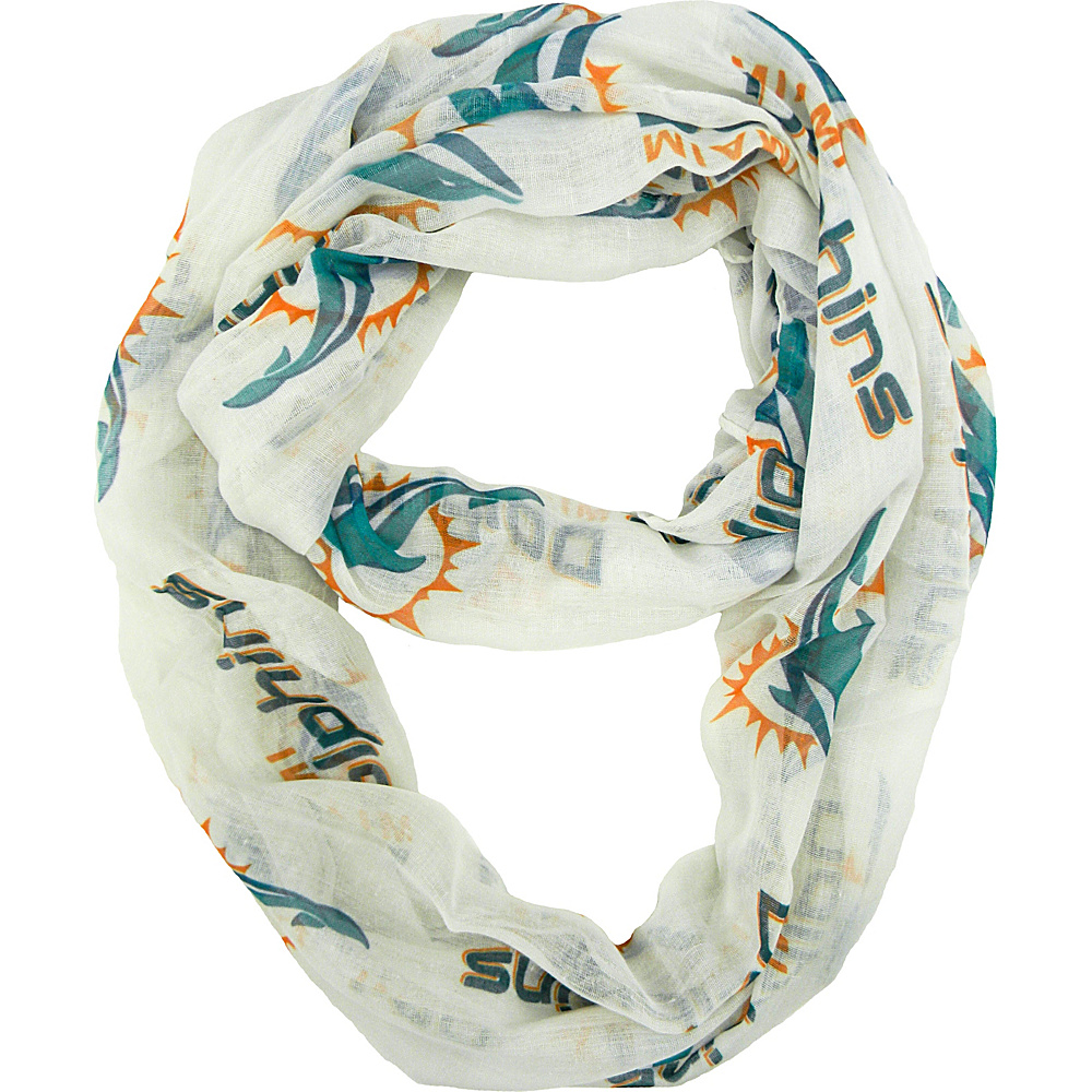 Littlearth Sheer Infinity Scarf Alternate NFL Teams Miami Dolphins Littlearth Hats Gloves Scarves