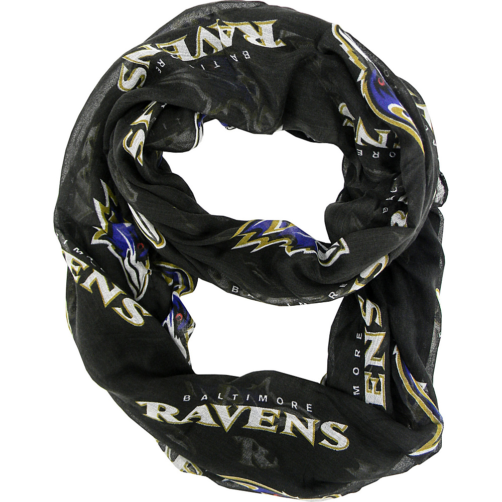 Littlearth Sheer Infinity Scarf Alternate NFL Teams Baltimore Ravens Littlearth Hats Gloves Scarves