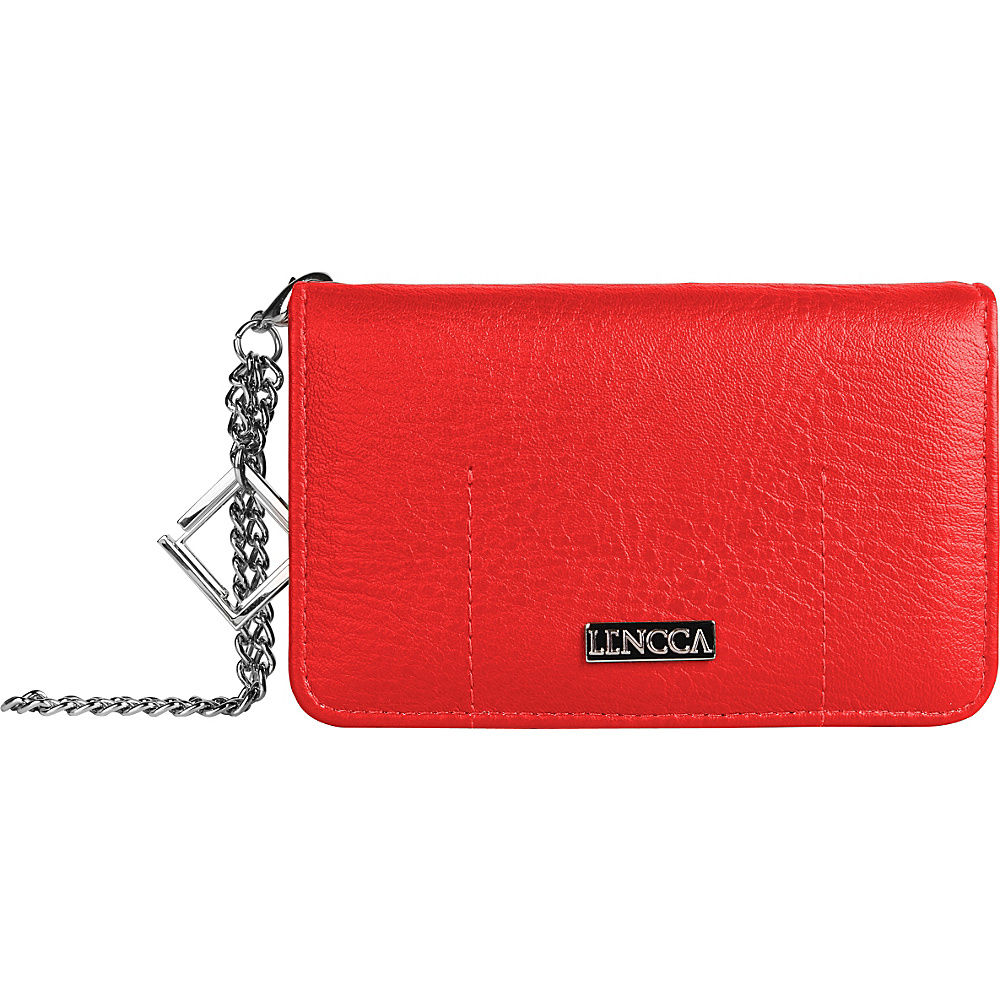 Lencca Kymira II Wallet Organizer Clutch Magenta Plum Lencca Manmade Handbags