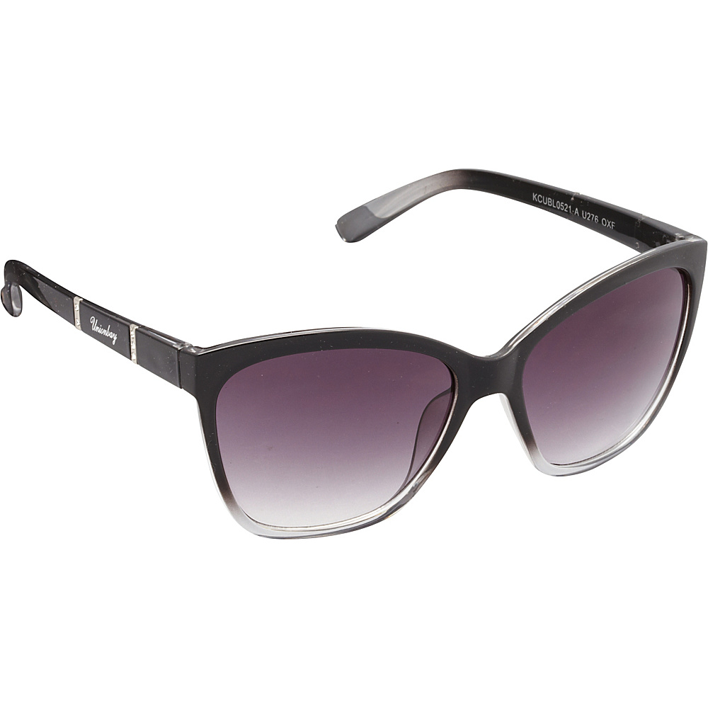 Unionbay Eyewear Rhinestone Cat Eye Sunglasses Black Fade Unionbay Eyewear Sunglasses