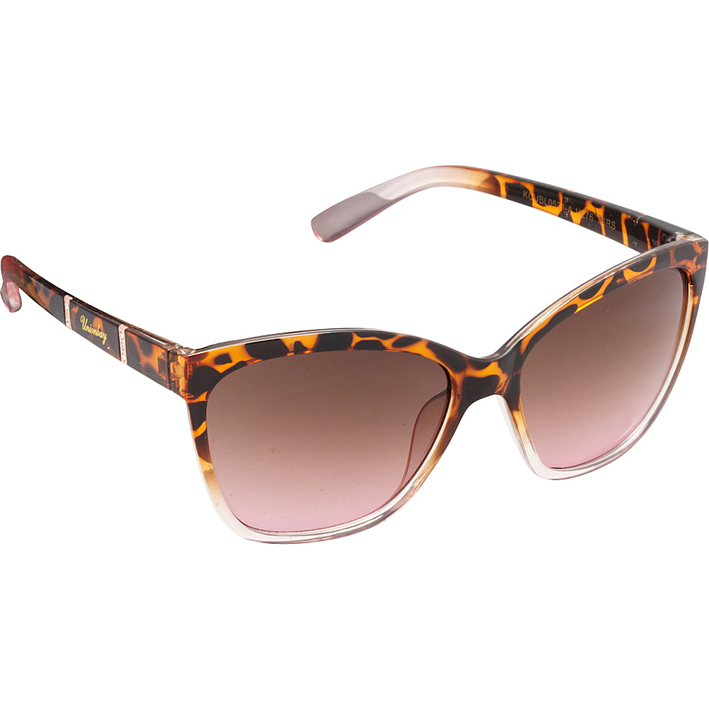 Unionbay Eyewear Rhinestone Cat Eye Sunglasses Tortoise Rose Unionbay Eyewear Sunglasses