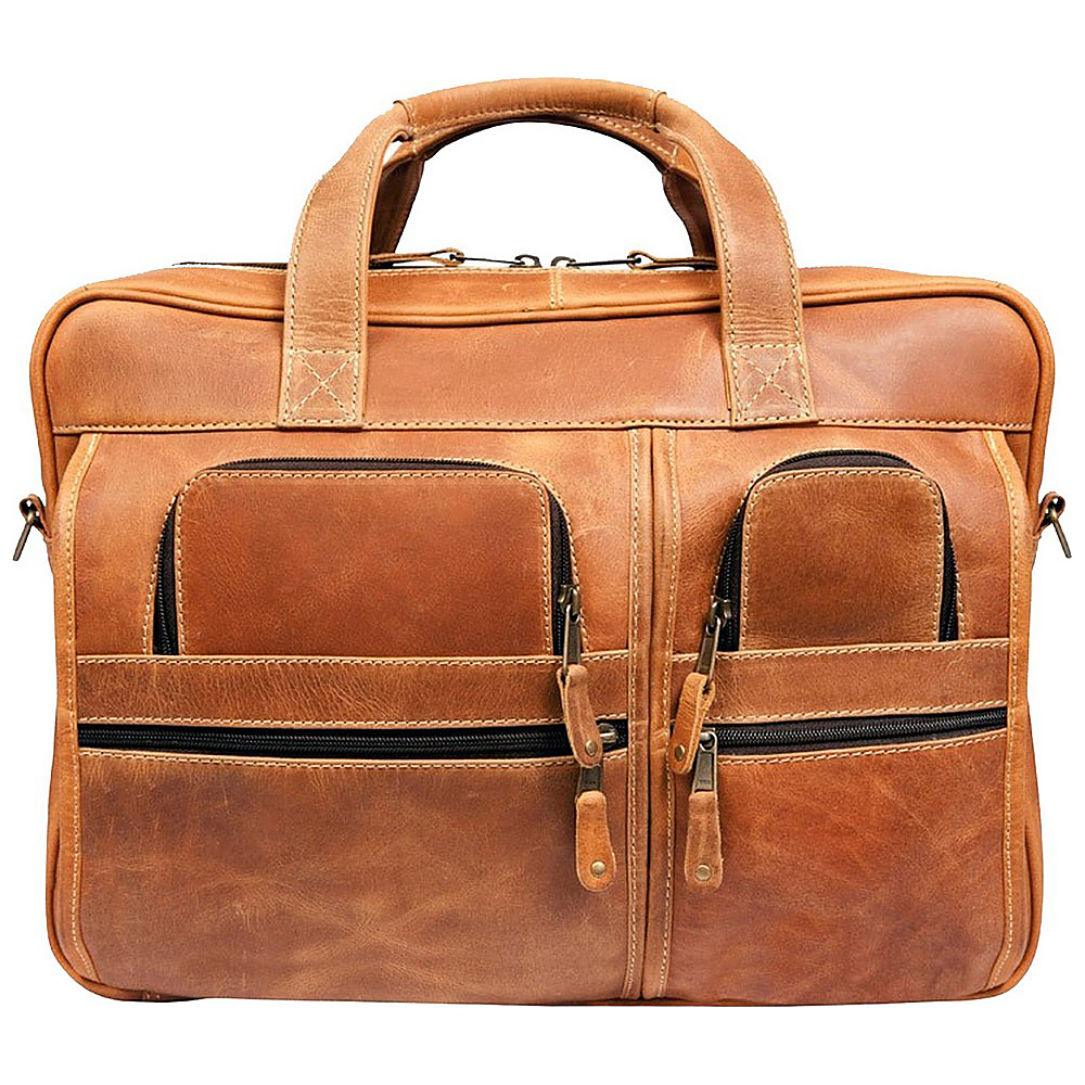 Canyon Outback Leather Casa Grande Canyon 15.6 inch Leather Computer Bag Distressed Tan Canyon Outback Non Wheeled Business Cases