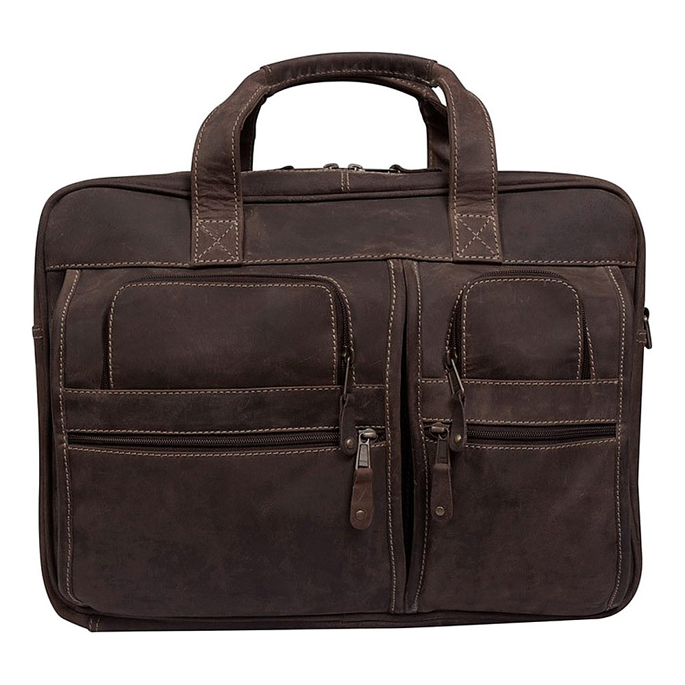 Canyon Outback Leather Casa Grande Canyon 15.6 inch Leather Computer Bag Distressed Brown Canyon Outback Non Wheeled Business Cases