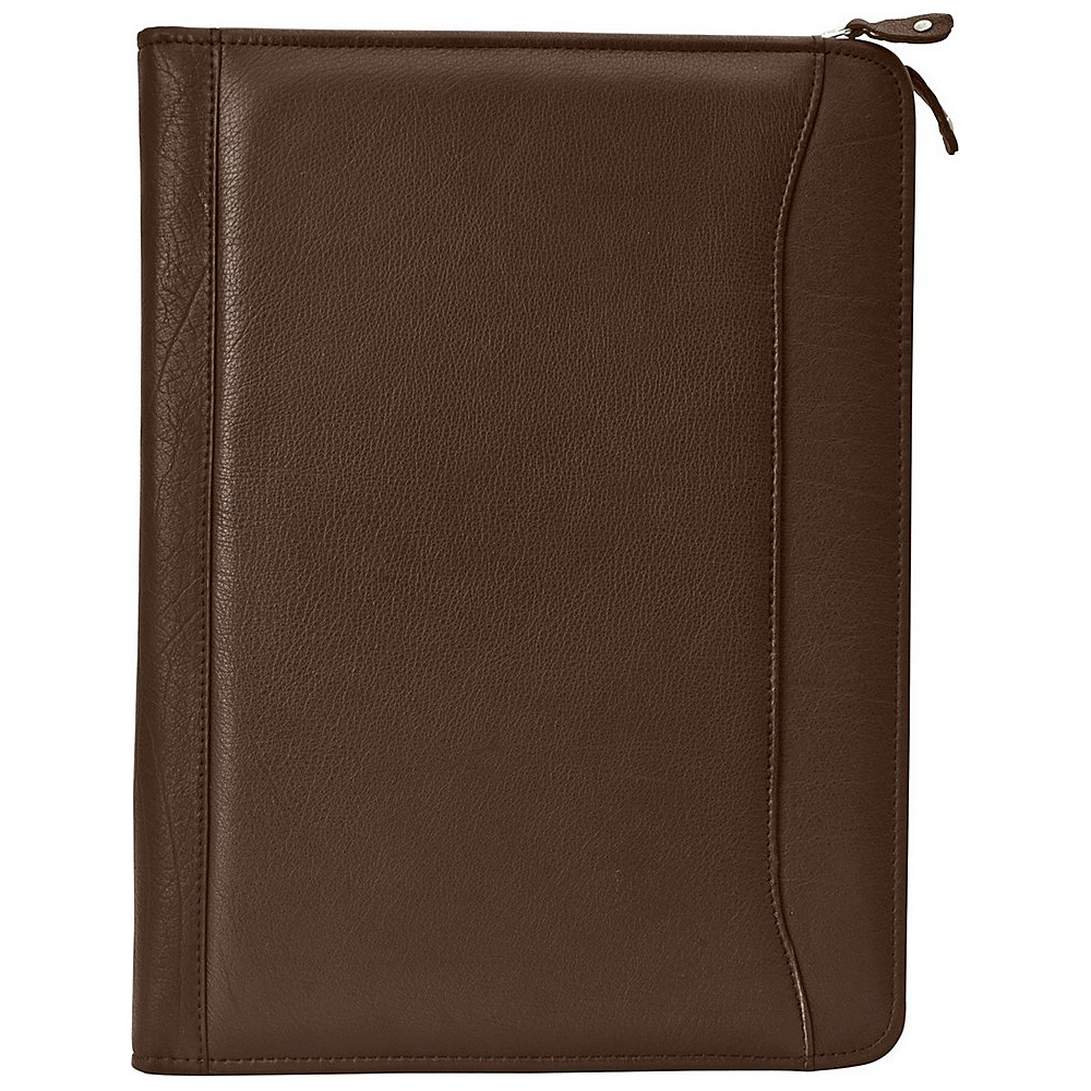 Canyon Outback Leather Oregon Canyon Zip Around Leather Meeting Folder Brown Canyon Outback Business Accessories