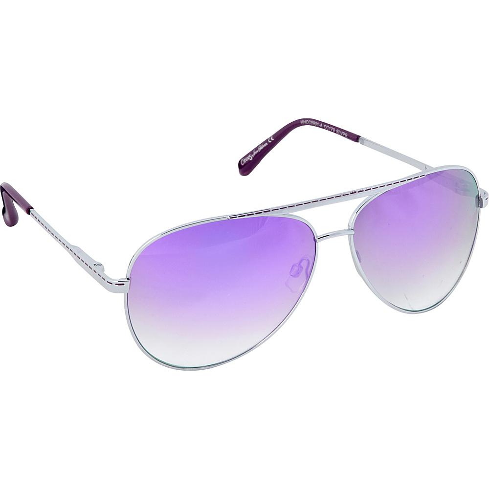 Circus by Sam Edelman Sunglasses Aviator Sunglasses Silver Purple Circus by Sam Edelman Sunglasses Sunglasses