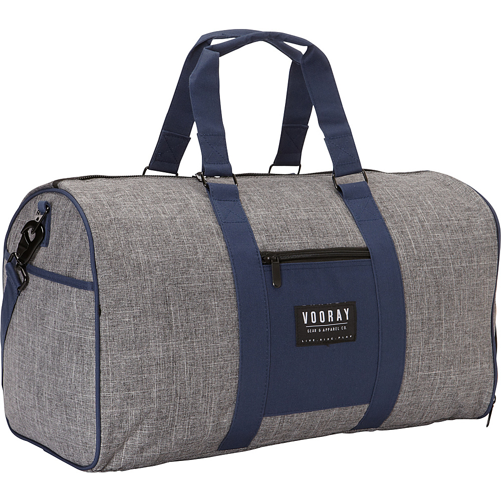 Vooray Trepic 43L Weekender Duffel Heather Gray Navy Vooray Small Rolling Luggage
