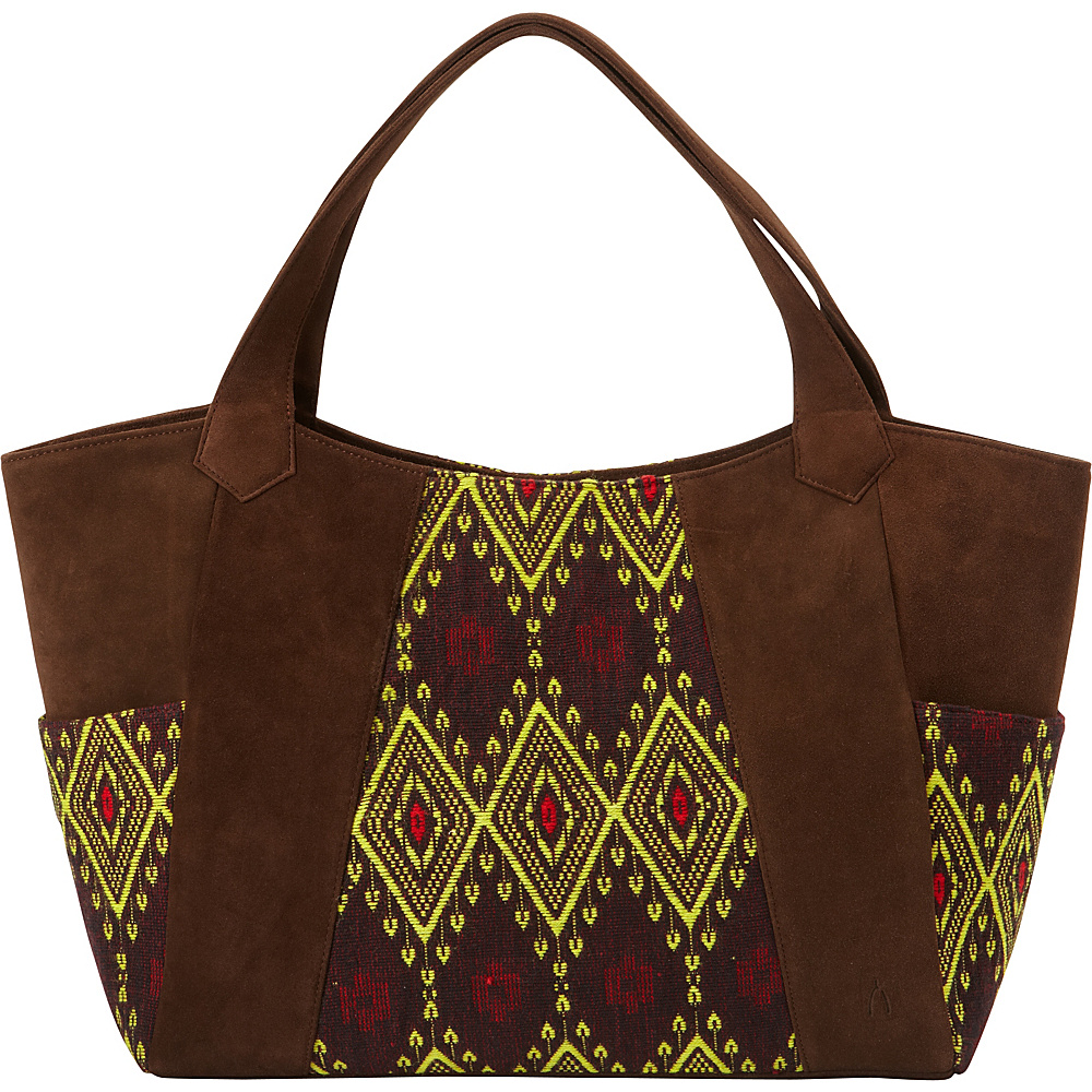Journey Collection by Annette Ferber Bombay Tote Chocolate Pattern Journey Collection by Annette Ferber Leather Handbags