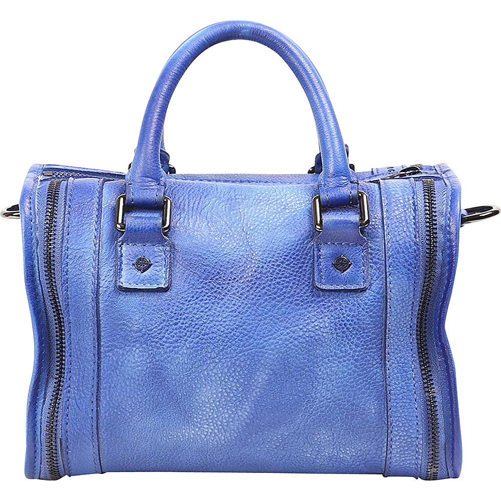 Old Trend Mini Trunk Satchel Sky Blue Old Trend Leather Handbags