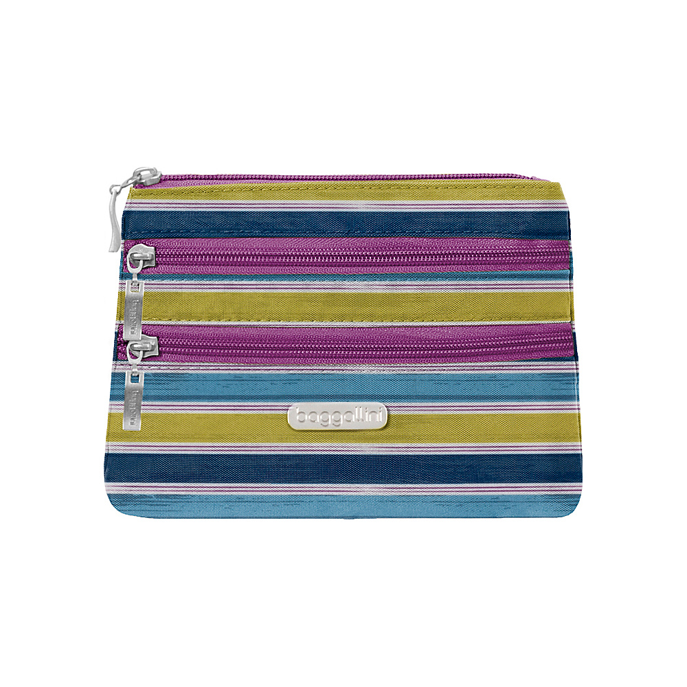 baggallini 3 Zip Cosmetic Case Tropical Stripe baggallini Women s SLG Other