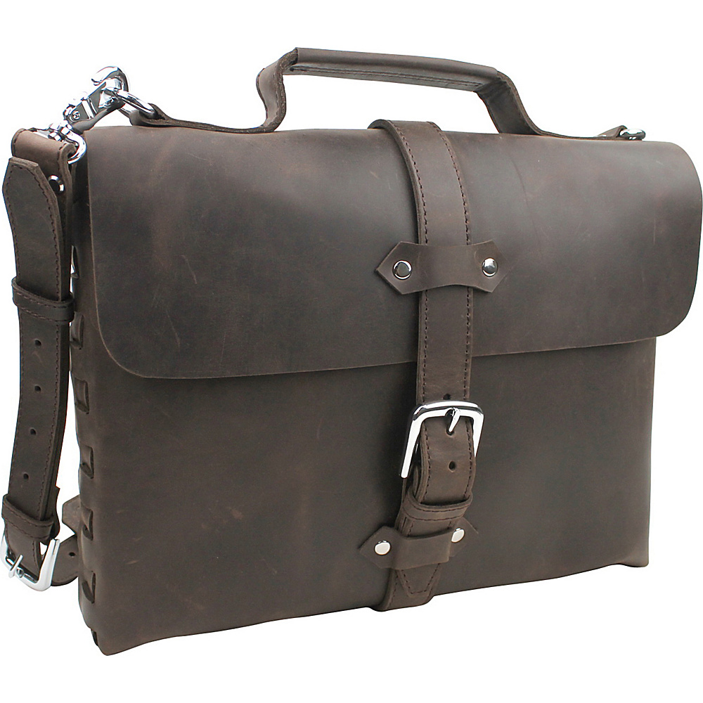 Vagabond Traveler Full Leather Handmade Messenger Bag Dark Brown Vagabond Traveler Messenger Bags