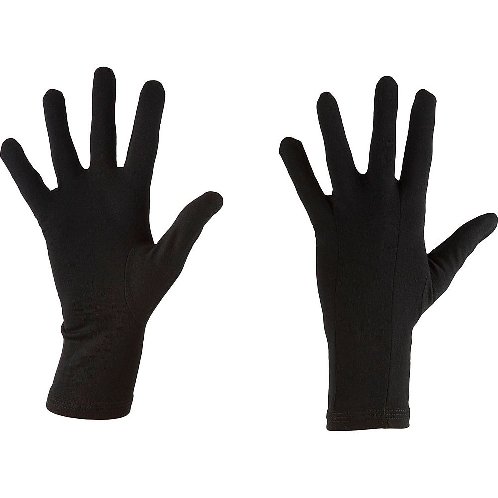Icebreaker Oasis Glove Liners Black Extra Small Icebreaker Hats Gloves Scarves