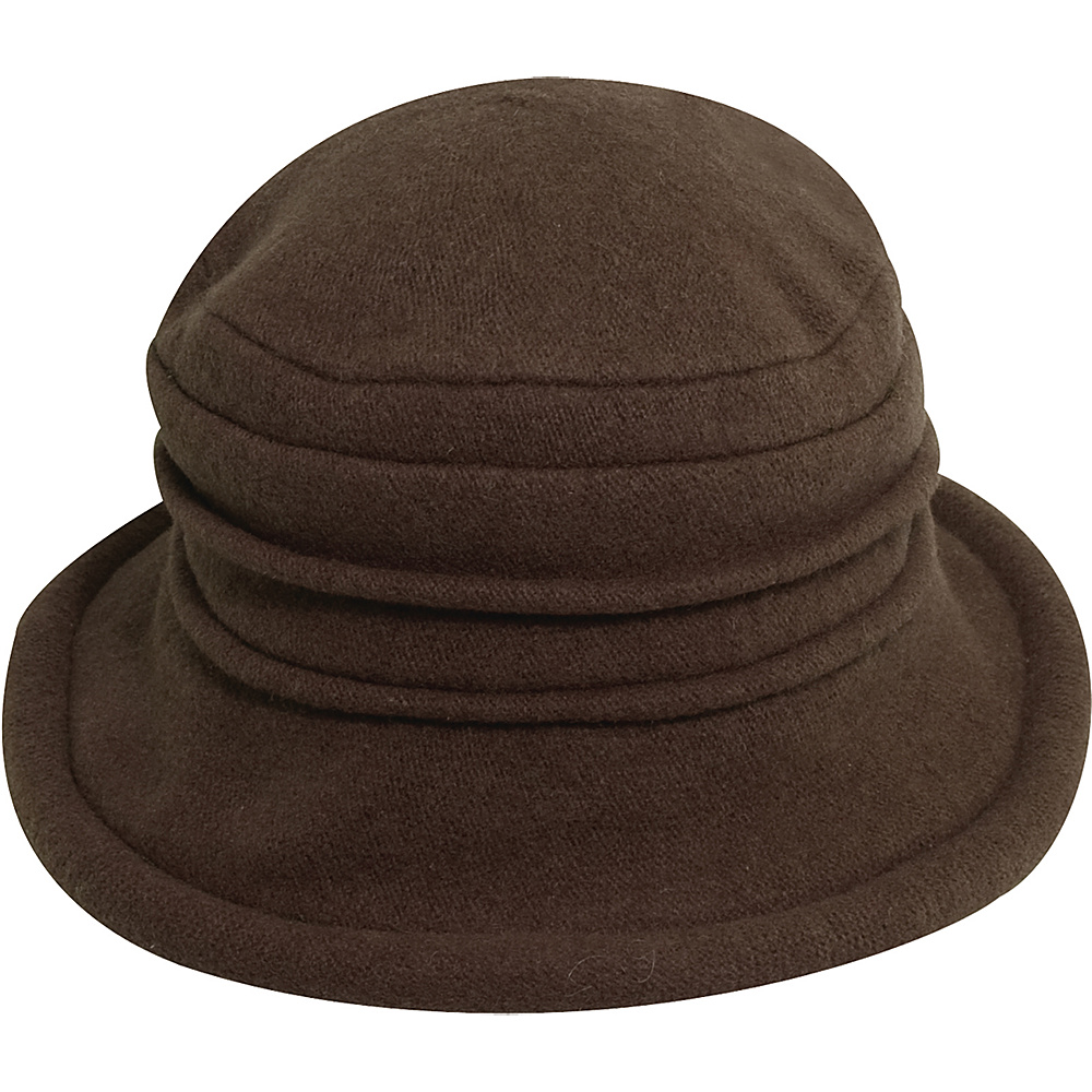 Scala Hats Packable Wool Cloche Walnut Scala Hats Hats Gloves Scarves