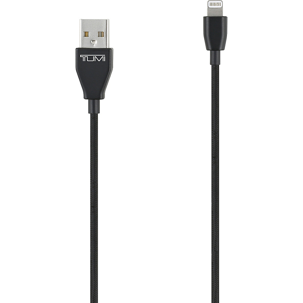 Tumi Lightning to USB Cable 4 ft. Black Metallic Tumi Electronic Accessories