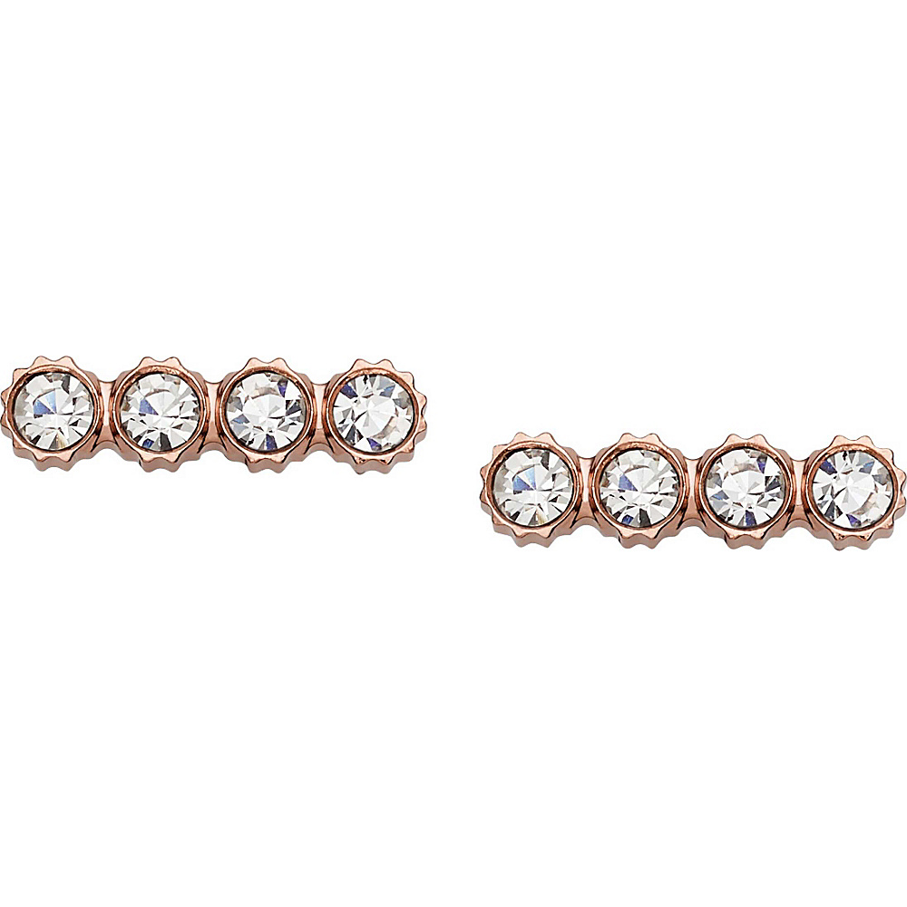 UPC 796483232433 product image for Fossil Glitz Linear Studs Rose Gold - Fossil Jewelry | upcitemdb.com