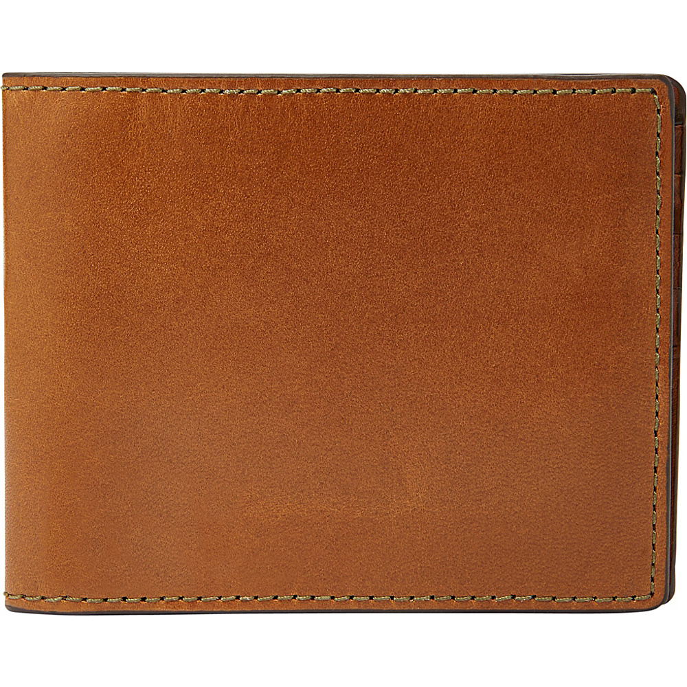 Fossil Isaac Bifold Saddle Fossil Mens Wallets