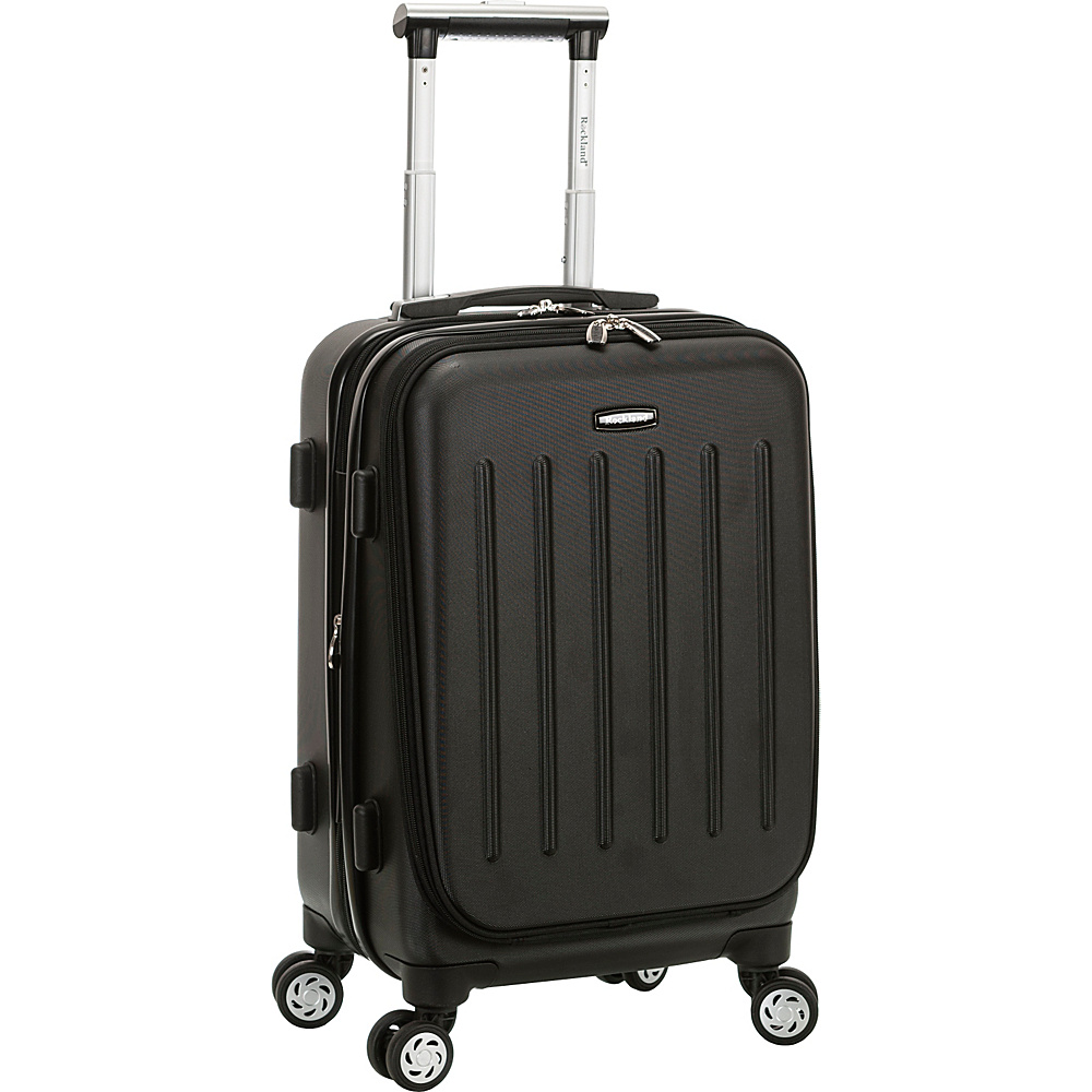 Rockland Luggage Titan 19 ABS Spinner Carry On Black Rockland Luggage Softside Carry On