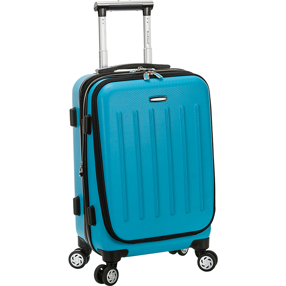 Rockland Luggage Titan 19 ABS Spinner Carry On Turquoise Rockland Luggage Softside Carry On