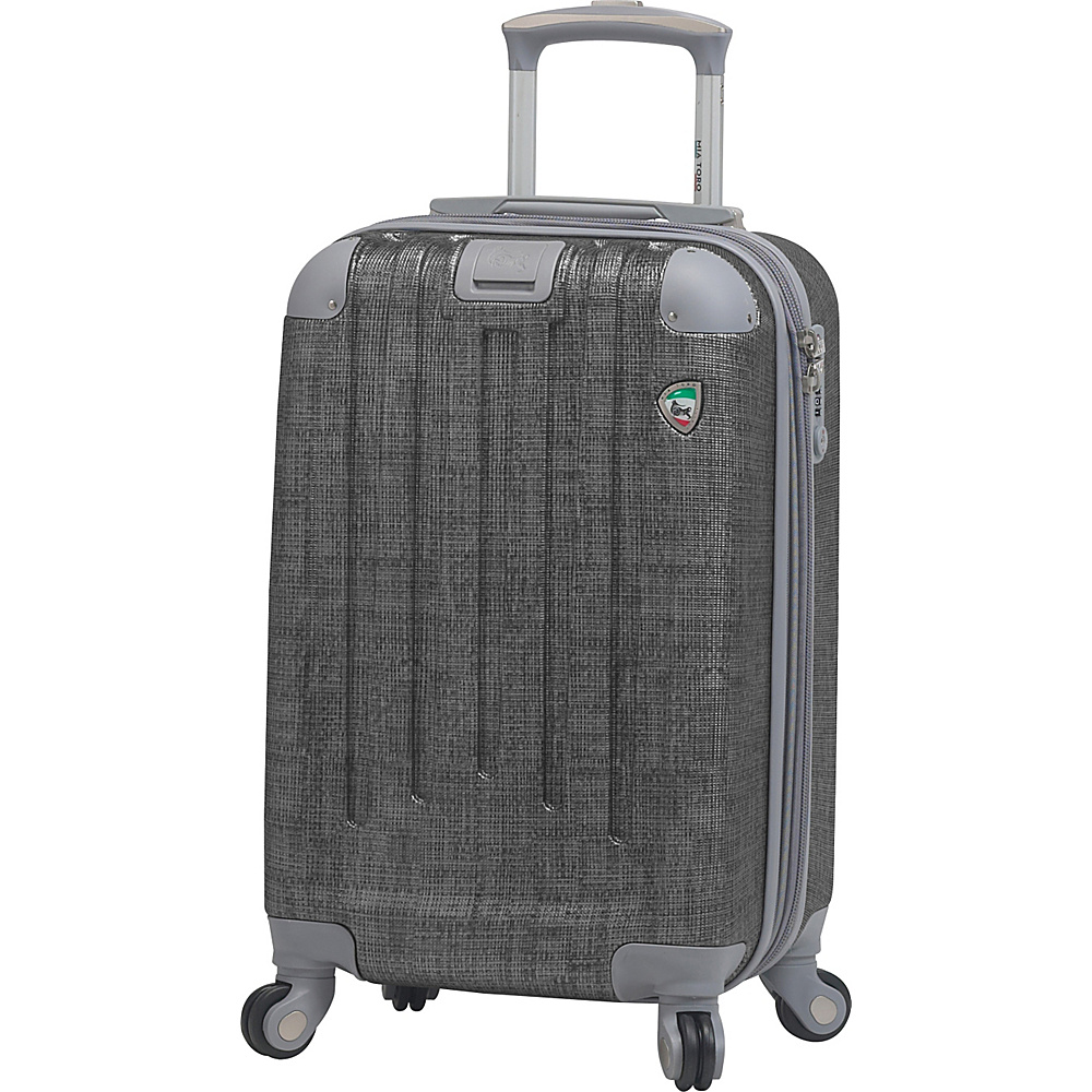 Mia Toro ITALY Cestino 20 Carry On Silver Mia Toro ITALY Hardside Luggage