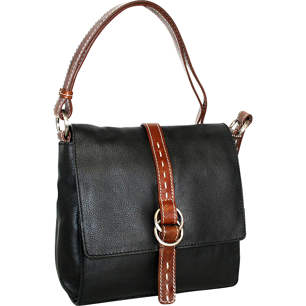 Nino Bossi Maggie May Crossbody Black Nino Bossi Leather Handbags