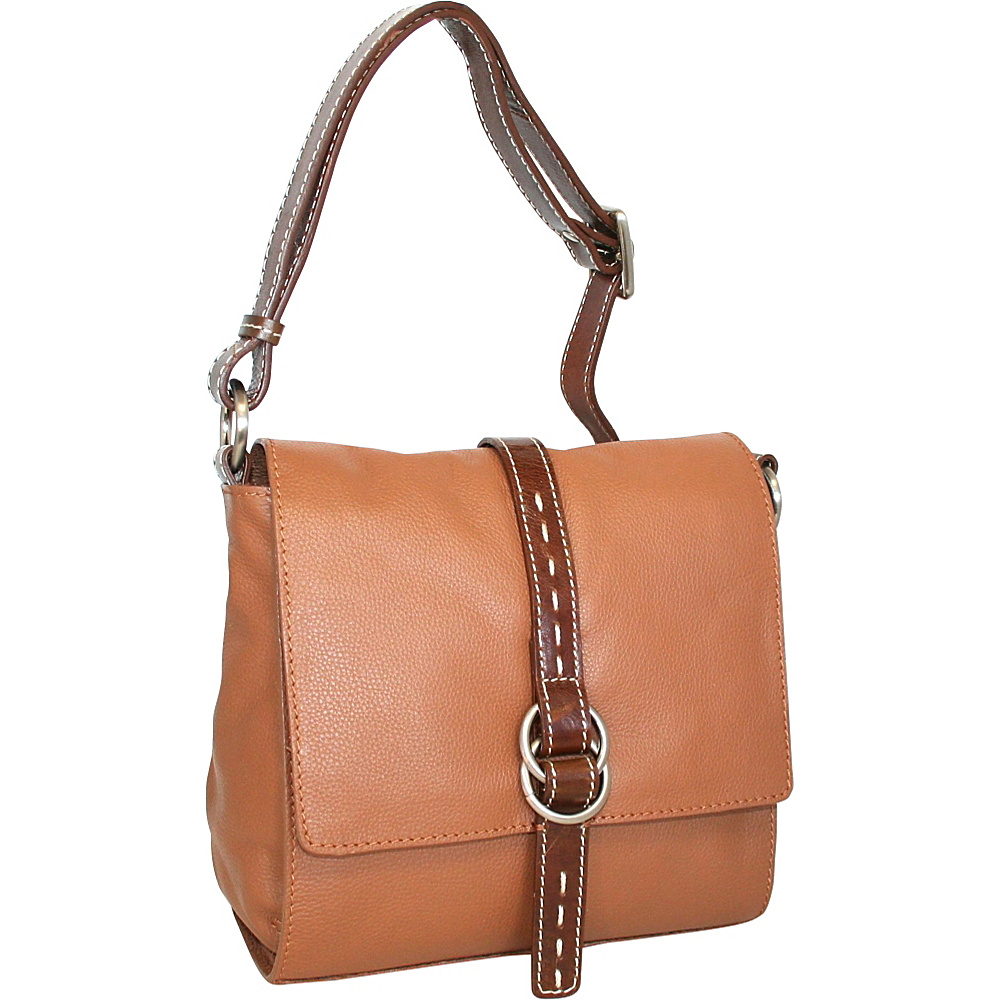 Nino Bossi Maggie May Crossbody Cognac Nino Bossi Leather Handbags
