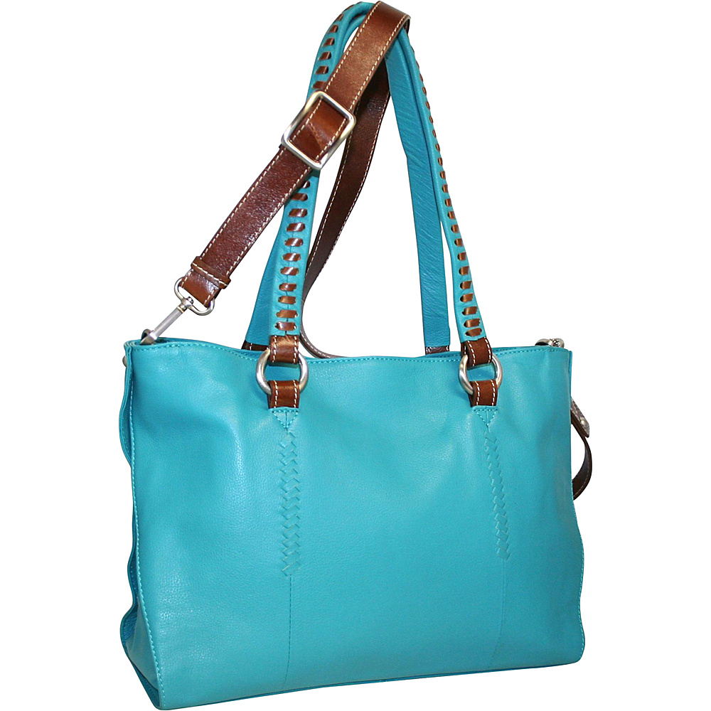 Nino Bossi Ruby Tuesday Shoulder Bag Turquoise Nino Bossi Leather Handbags