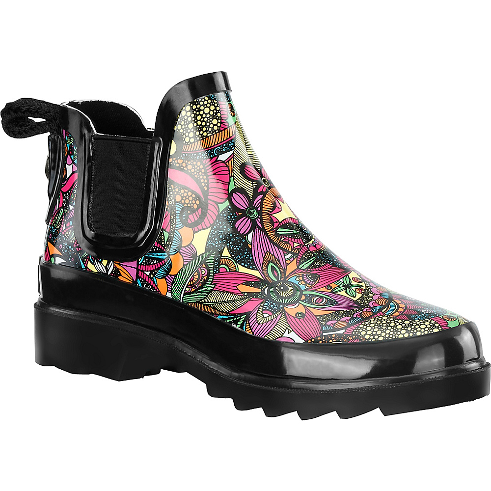 Sakroots Rhyme Ankle Rain Boot 10 M Regular Medium Rainbow Spirit Desert Sakroots Women s Footwear