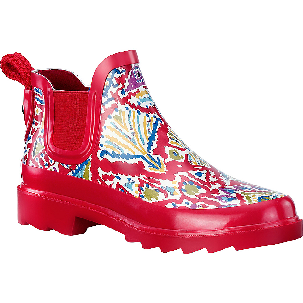 Sakroots Rhyme Ankle Rain Boot 9 M Regular Medium Sweet Red Brave Beauti Sakroots Women s Footwear