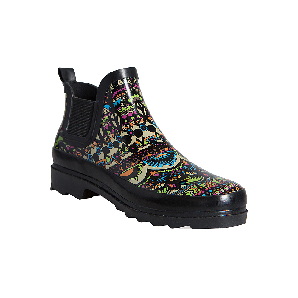 Sakroots Rhyme Ankle Rain Boot 6 M Regular Medium Neon One World Sakroots Women s Footwear