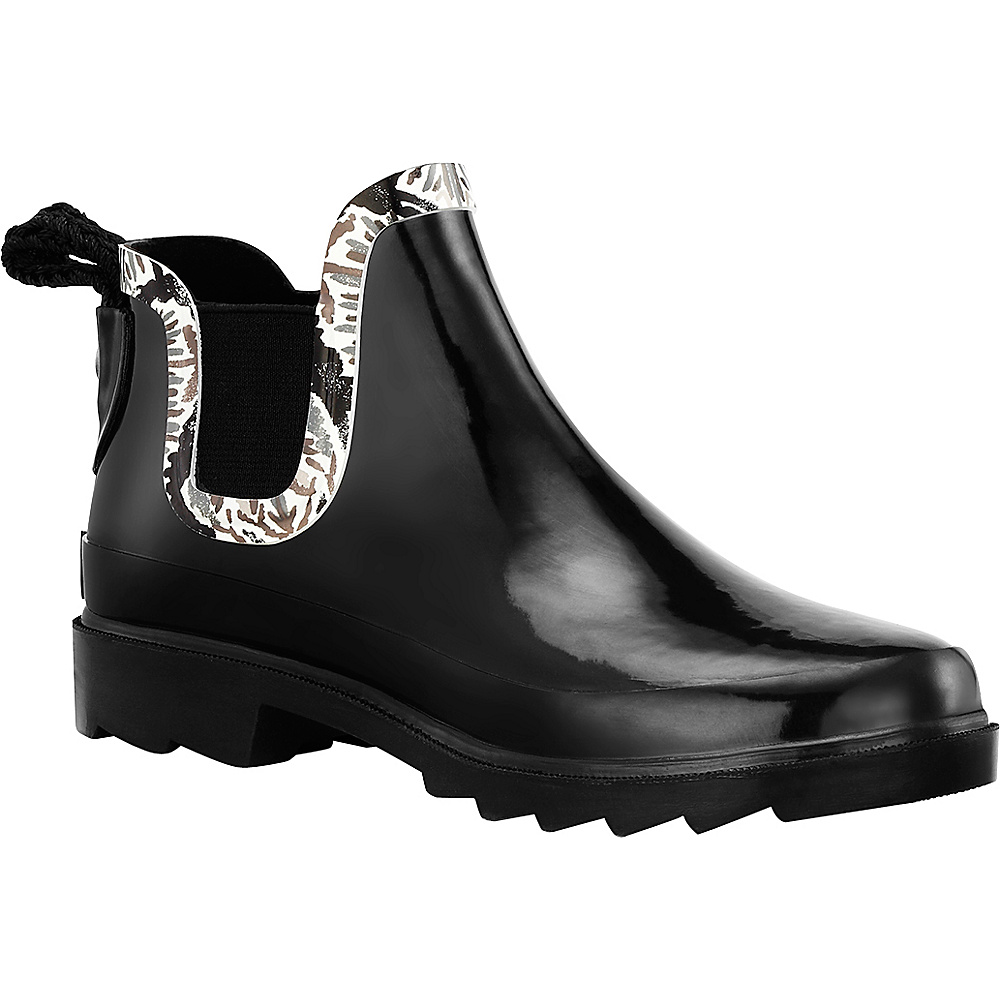 Sakroots Rhyme Ankle Rain Boot 10 M Regular Medium Black Jet Brave Beauti Sakroots Women s Footwear