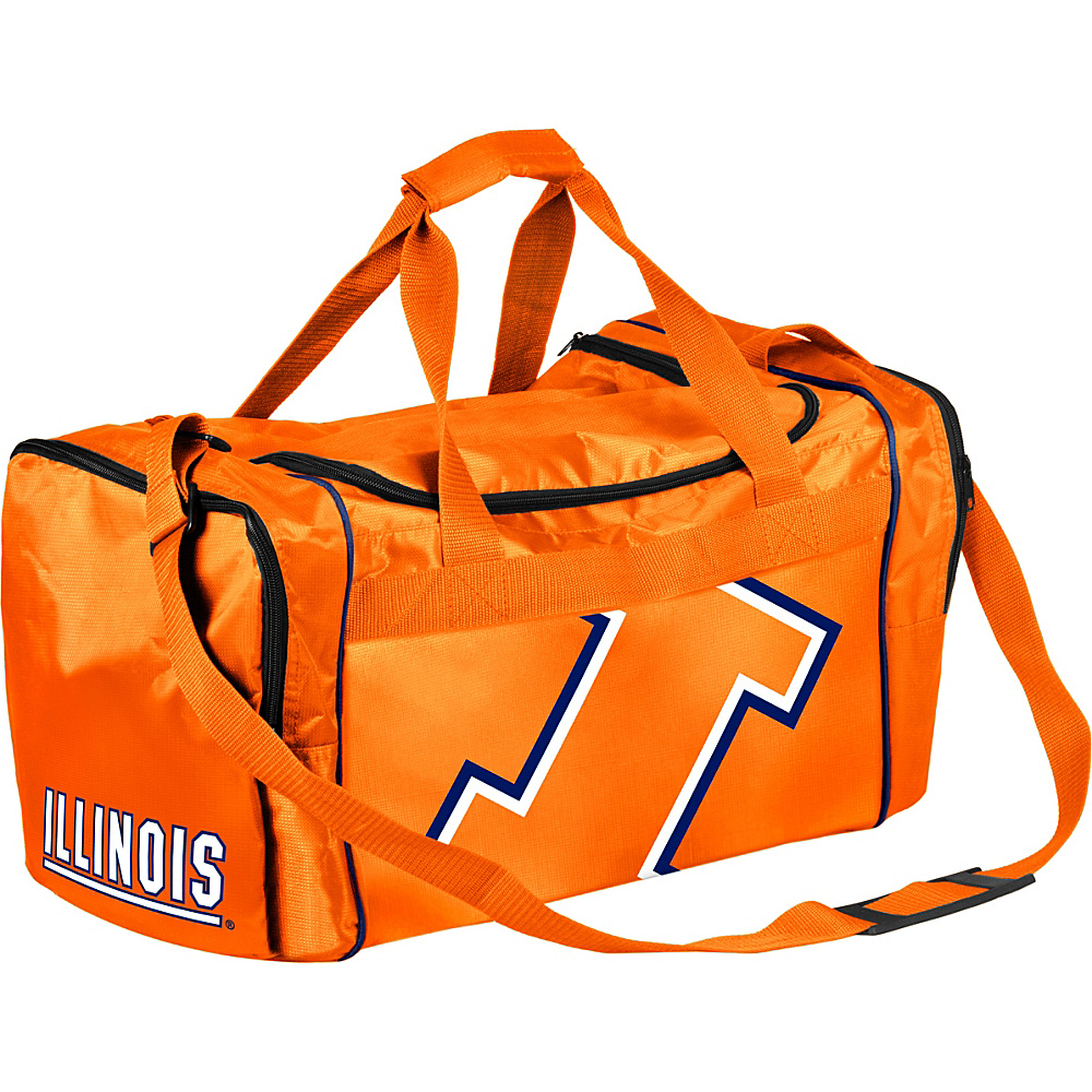 Forever Collectibles NCAA Forever Collectibles Core Duffle Bag University of Illinois Fighting Illini Orange Forever Collectibles Gym Duffels