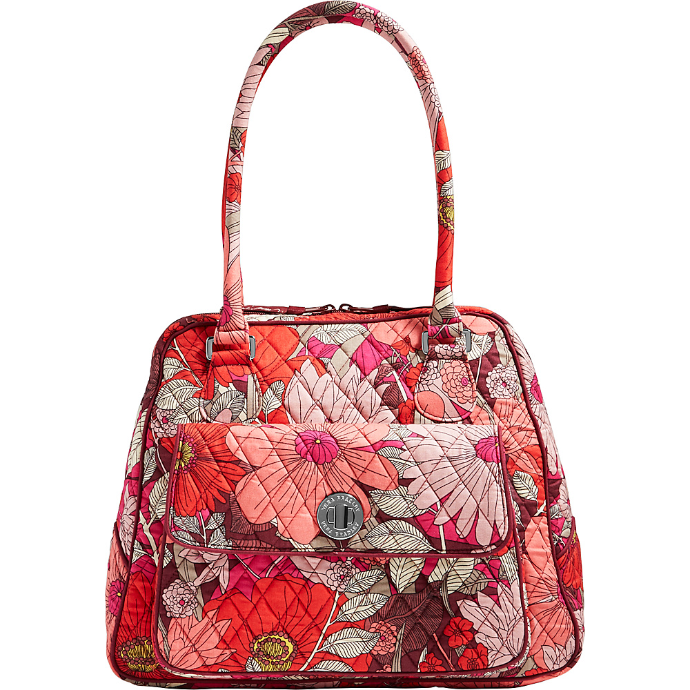 Vera Bradley Turnlock Satchel Bohemian Blooms Vera Bradley Fabric Handbags