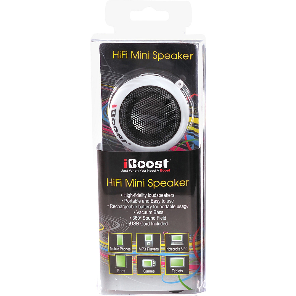 iBoost Personal Rechargable Pop Up Speaker White iBoost Electronics