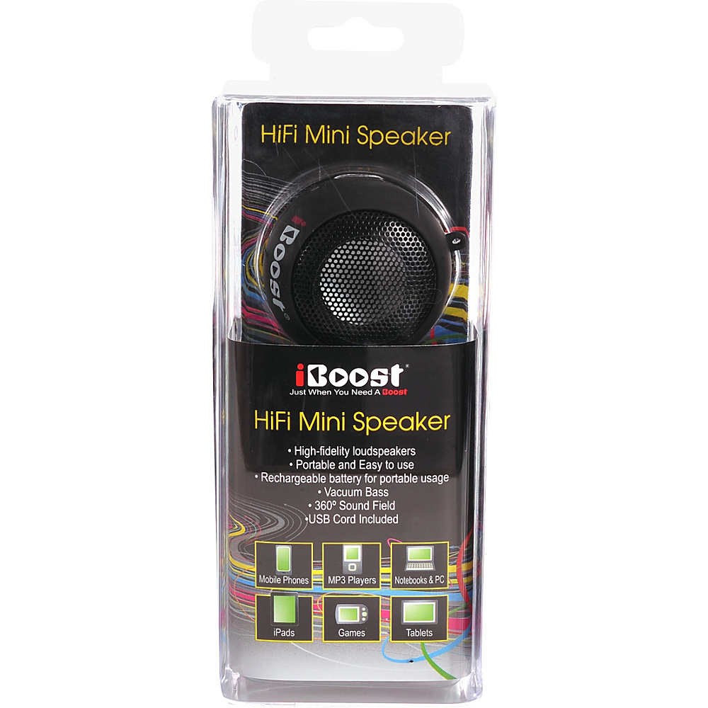 iBoost Personal Rechargable Pop Up Speaker Black iBoost Electronics