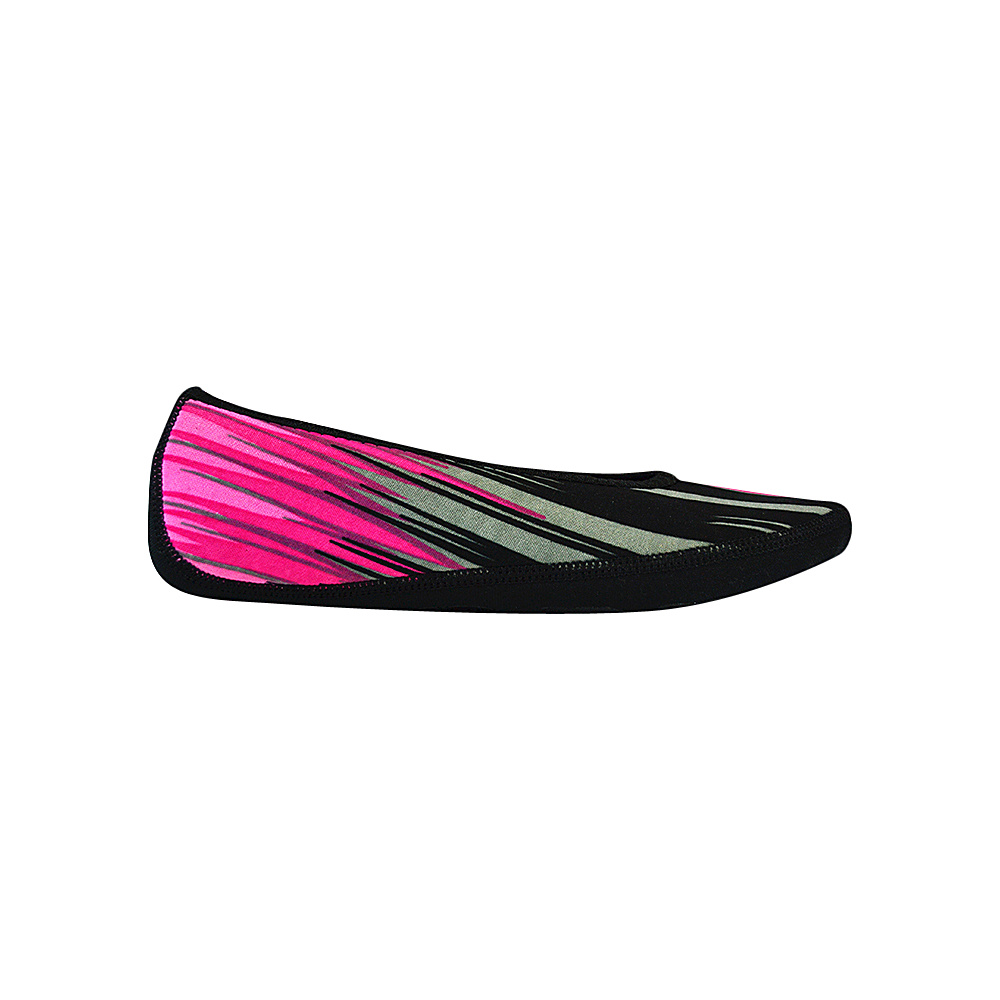 NuFoot Ballet Flats Travel Slipper Patterns Pink Aurora Medium NuFoot Women s Footwear
