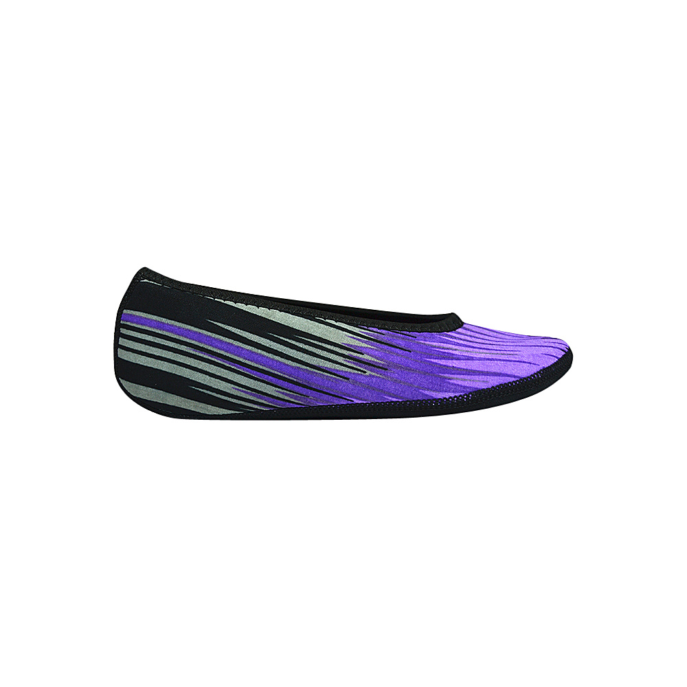 NuFoot Ballet Flats Travel Slipper Patterns Purple Aurora Medium NuFoot Women s Footwear