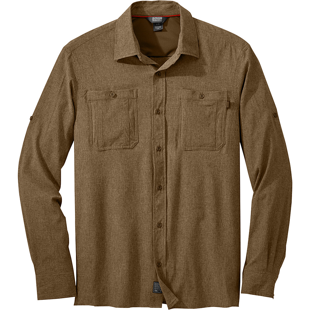 Outdoor Research Mens Wayward Sentinel Long Sleeve Shirt S Coyote Outdoor Research Men s Apparel