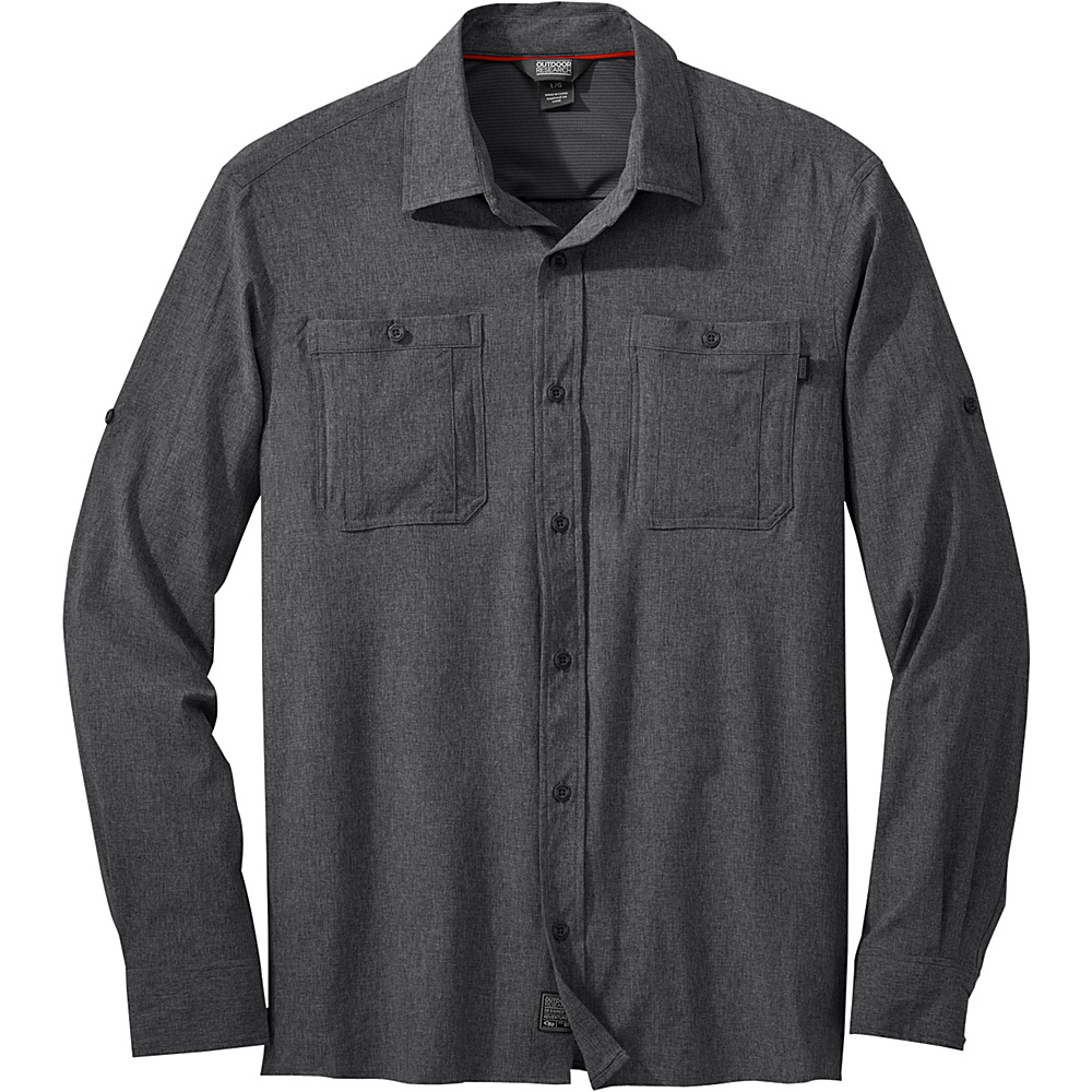 Outdoor Research Mens Wayward Sentinel Long Sleeve Shirt XL Charcoal Large Outdoor Research Men s Apparel