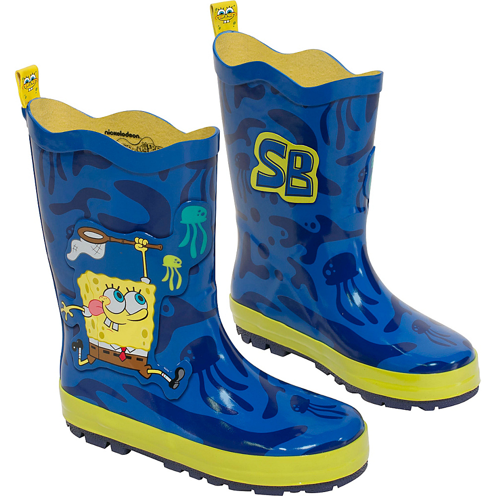 Kidorable SpongeBob Rain Boots 2 US Kid s M Regular Medium Blue Kidorable Men s Footwear
