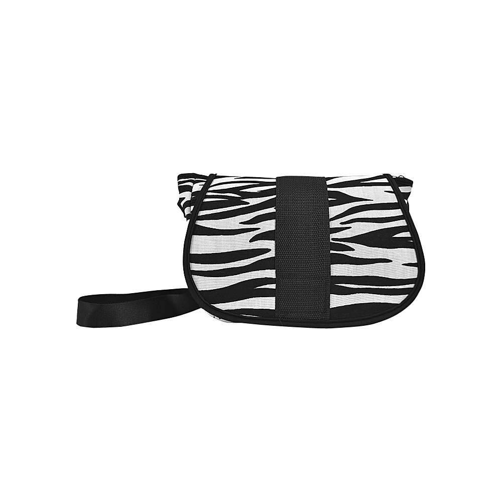 NuFoot NuPouch Crossbody Bag Black amp; White Zebra NuFoot Manmade Handbags