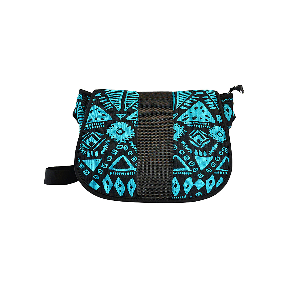 NuFoot NuPouch Crossbody Bag Blue Aztec NuFoot Manmade Handbags