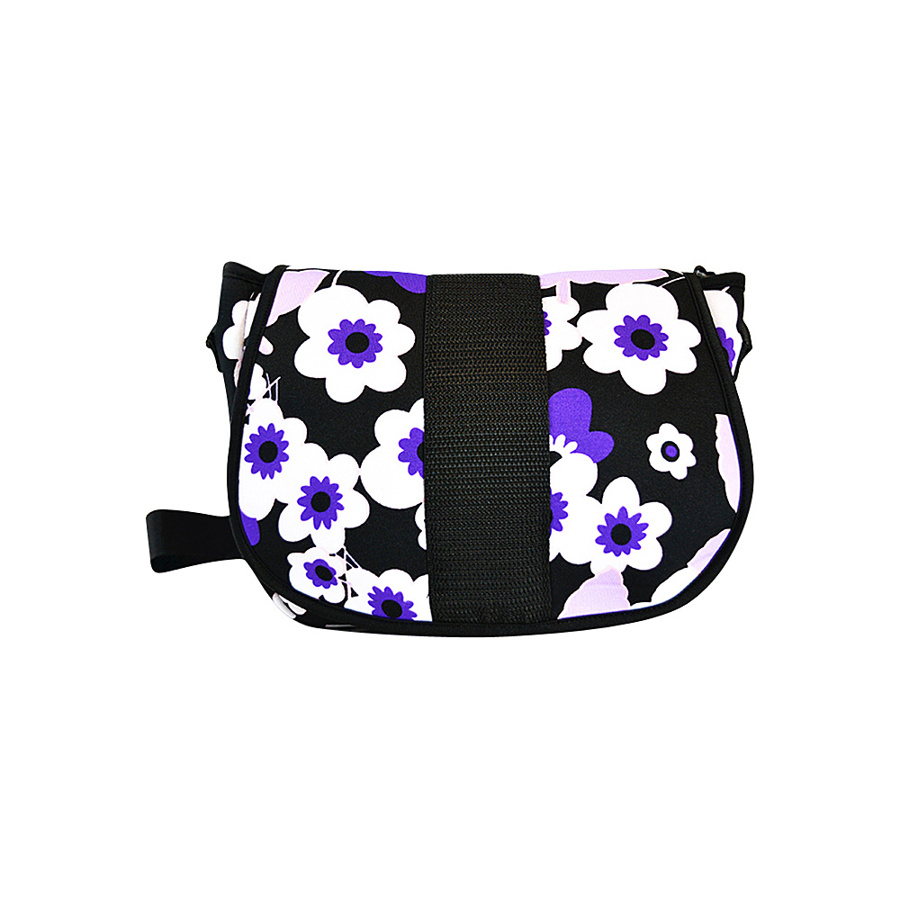 NuFoot NuPouch Crossbody Bag Purple Flowers NuFoot Manmade Handbags