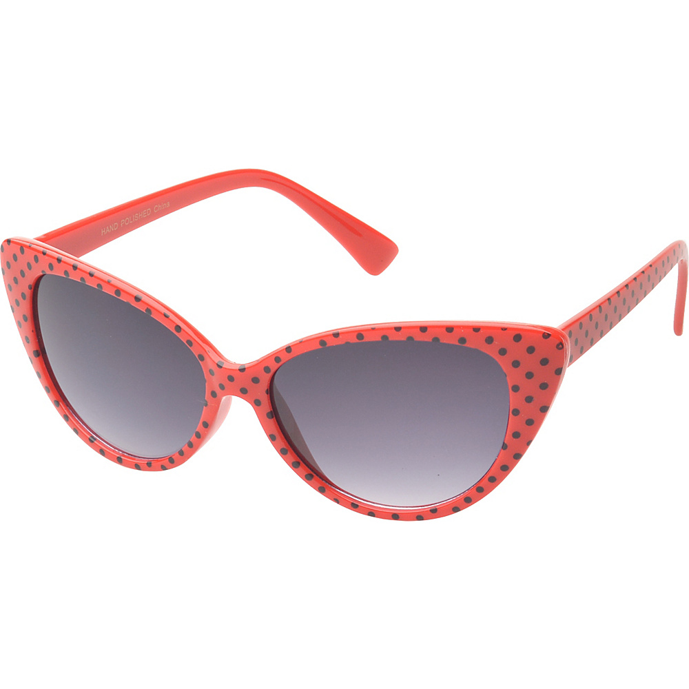 SW Global Eyewear Saville Cat Eye Fashion Sunglasses Red Black SW Global Sunglasses