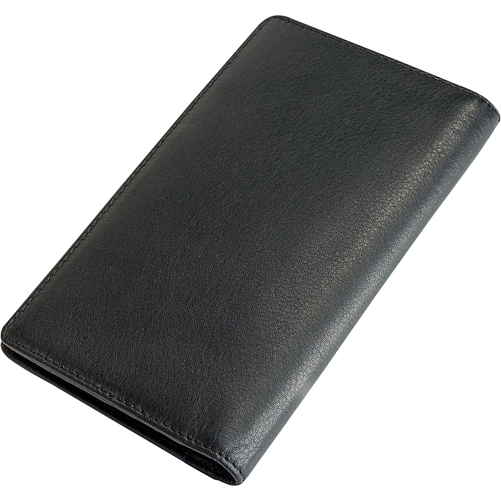 Visconti Jaws Leather Tall Checkbook Wallet Black Green Visconti Men s Wallets