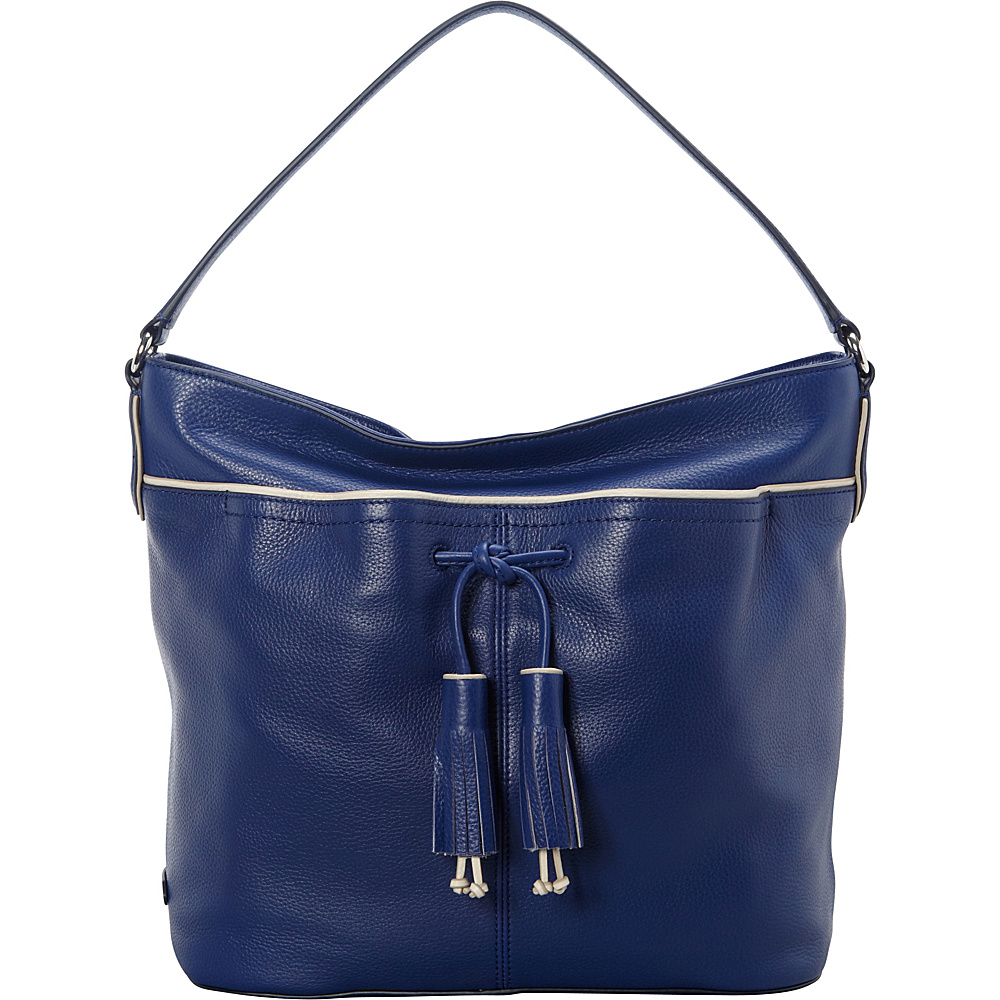 Cole Haan Reiley Tassle Hobo Summer Night Blue Cole Haan Designer Handbags
