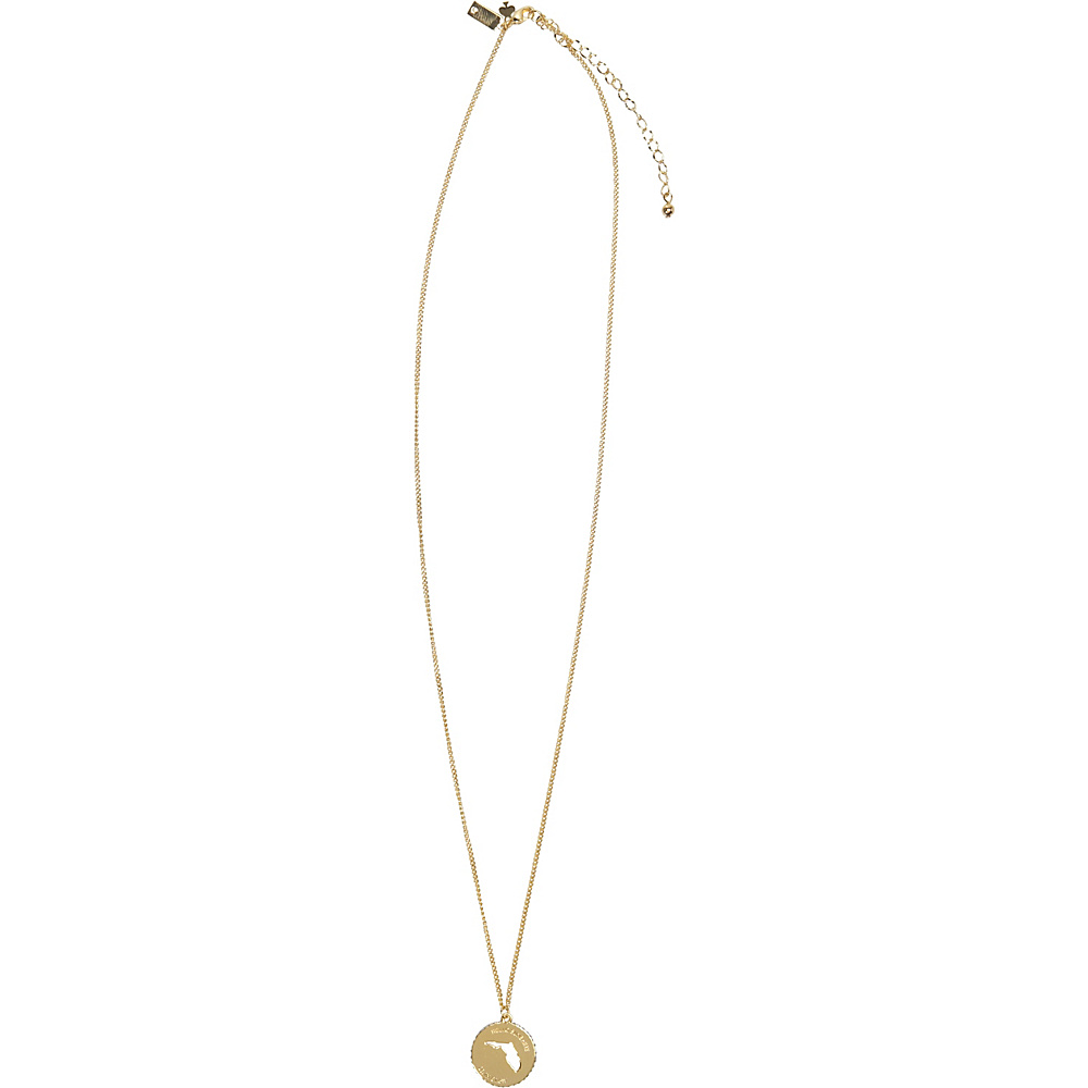 kate spade new york State Of Mind Florida Pendant Clear Gold kate spade new york Jewelry